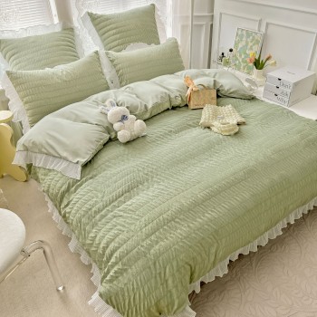 Lenjerie de Lux CREPONATA din Bumbac COD VC18 Lenjerie de Lux CREPONATA din Bumbac COD VC18