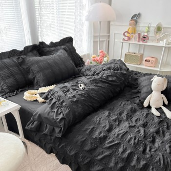 Lenjerie de Lux CREPONATA din Bumbac COD VC13 Lenjerie de Lux CREPONATA din Bumbac COD VC13