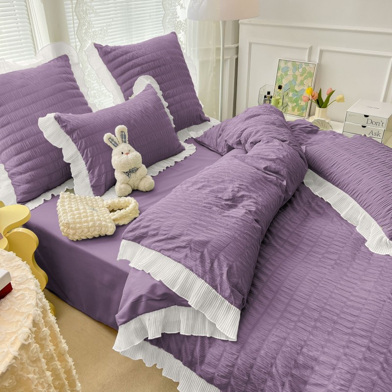 Lenjerie de Lux CREPONATA din Bumbac COD VC03