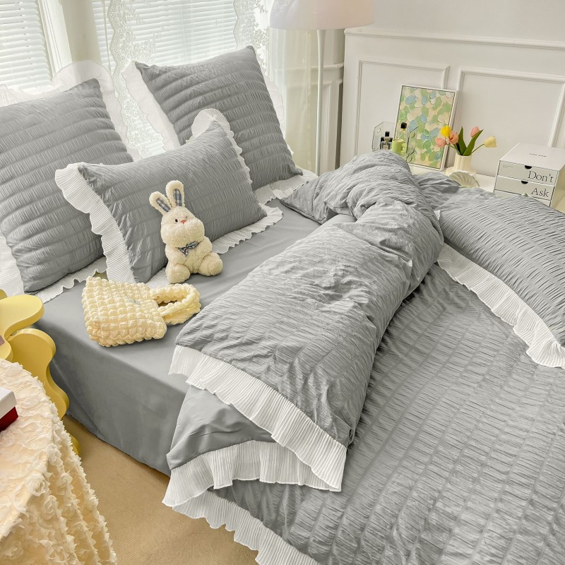 Lenjerie de Lux CREPONATA din Bumbac COD VC17