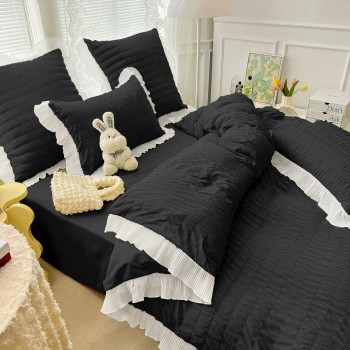 Lenjerie de Lux CREPONATA din Bumbac COD VC19 Lenjerie de Lux CREPONATA din Bumbac COD VC19