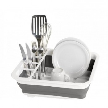 Uscator pliabil pentru vase si tacamuri