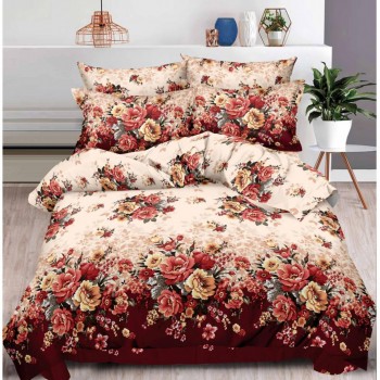 Lenjerie de pat 6 piese bumbac finet PUCIOASA COD BFP152 Lenjerie de pat 6 piese bumbac finet PUCIOASA COD BFP152