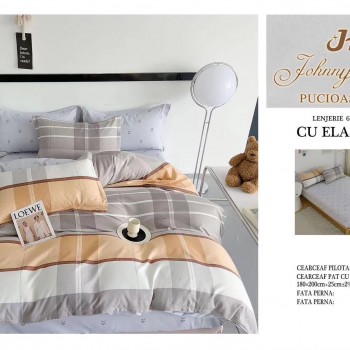 Lenjerii de pat finet gros 6 piese Cearceaf Cu Elastic  BBF243 Lenjerii de pat finet gros 6 piese Cearceaf Cu Elastic  BBF243