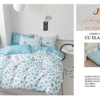 Lenjerii de pat finet gros 6 piese Cearceaf Cu Elastic  BBF241 Lenjerii de pat finet gros 6 piese Cearceaf Cu Elastic  BBF241