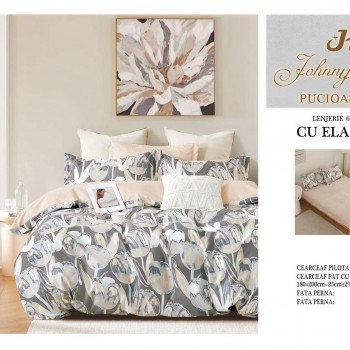 Lenjerii de pat finet gros 6 piese Cearceaf Cu Elastic  BBF239 Lenjerii de pat finet gros 6 piese Cearceaf Cu Elastic  BBF239